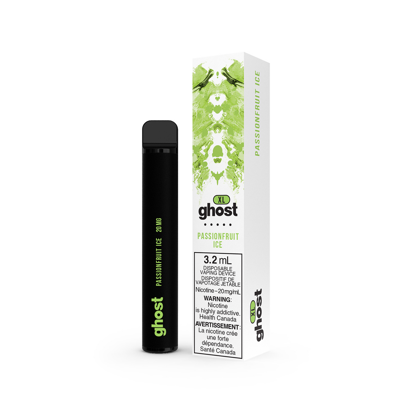 Ghost XL 800 Passionfruit Ice 20mg/mL disposable (Provincial)