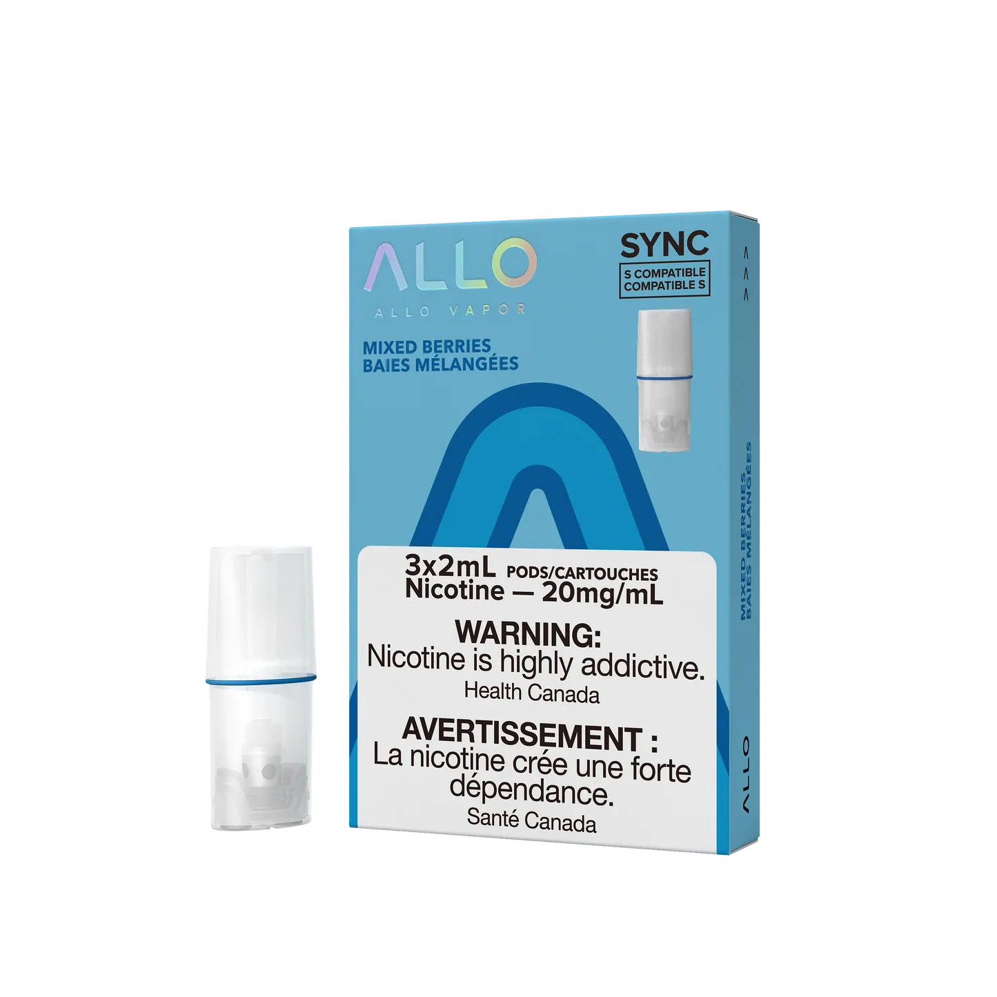 Allo sync HIT pods Mixed Berries 20mg/mL