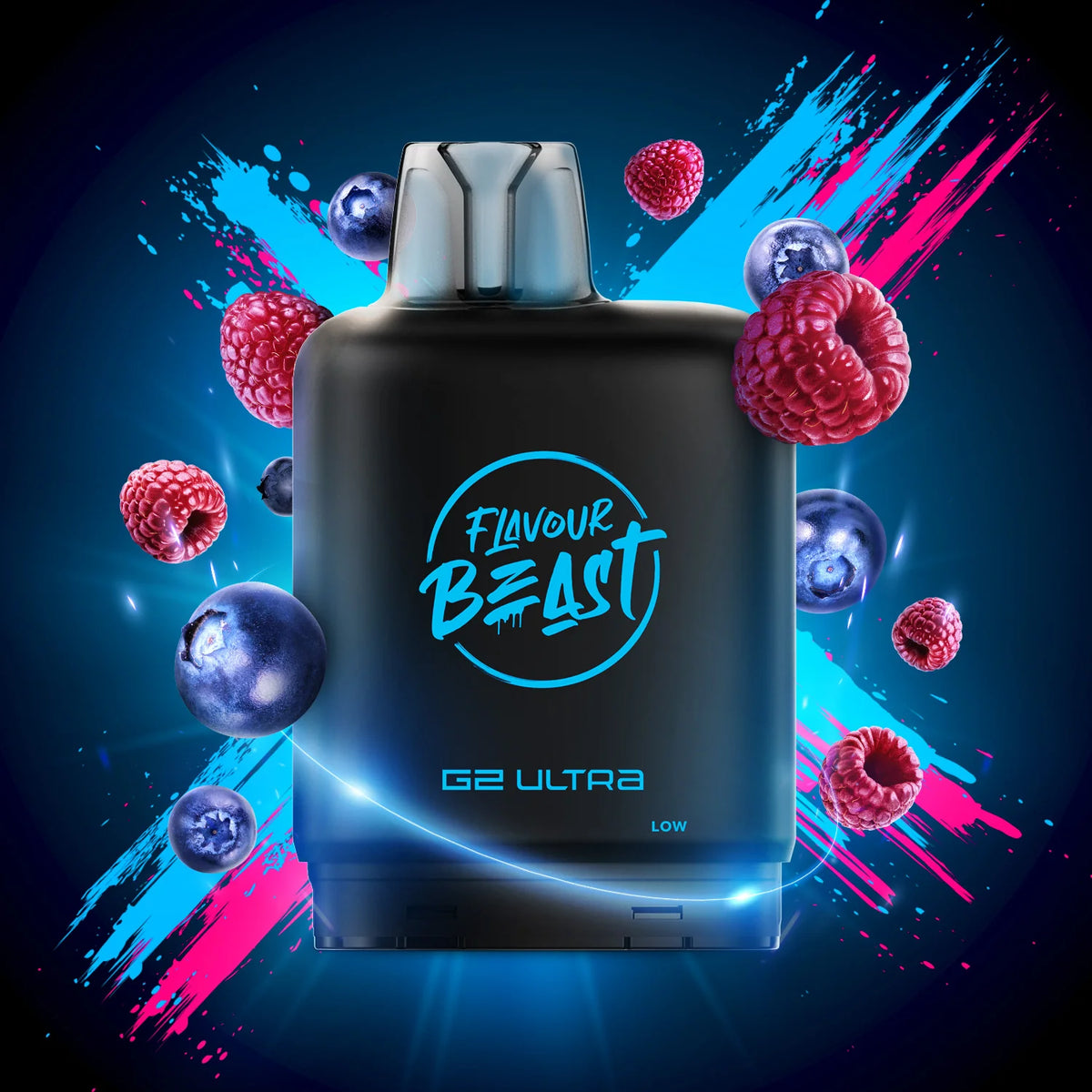 Flavour Beast Level X G2 Ultra pod 50k Bomb Blue Razz 10mg/mL (Provincial)