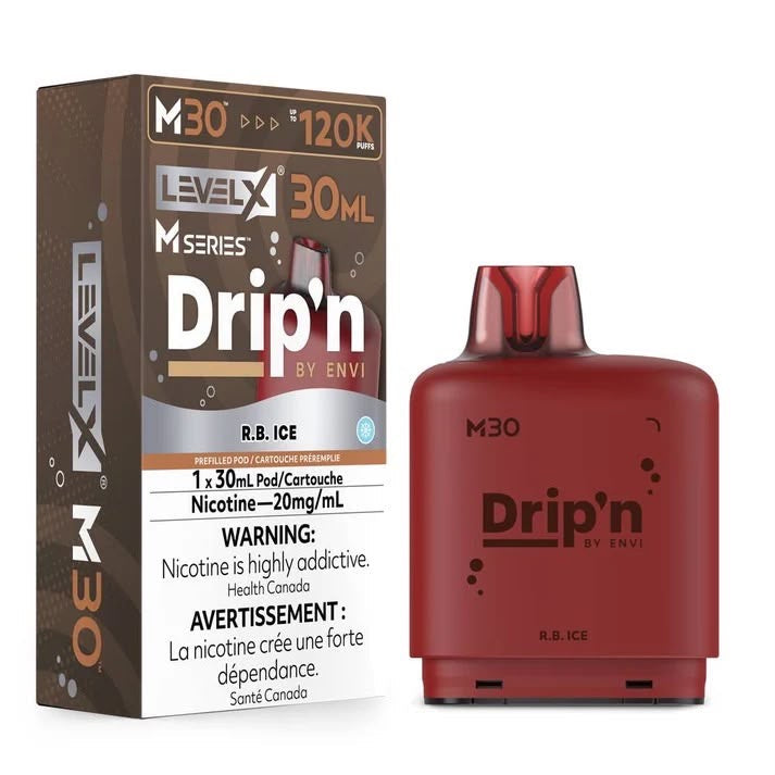 Drip’n Levelx M Series Pod 120k R.B. Ice 20mg/30ml (Provincial)
