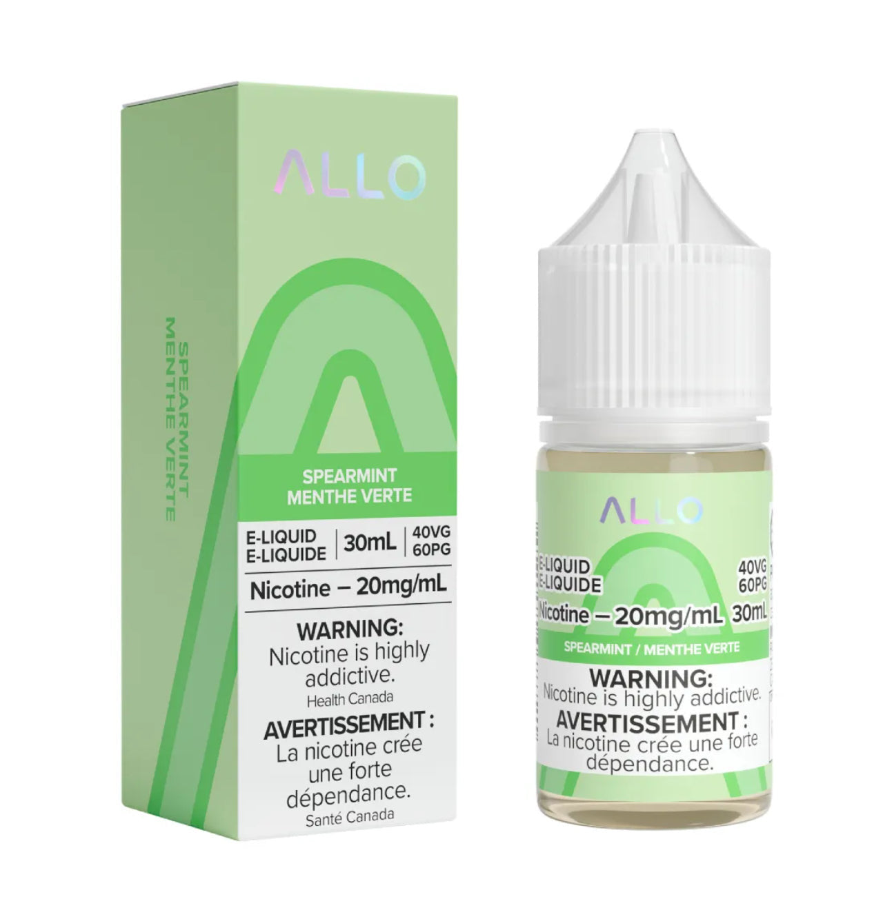 Allo e-liquid Spearmint 20mg/mL-30mL (Provincial)