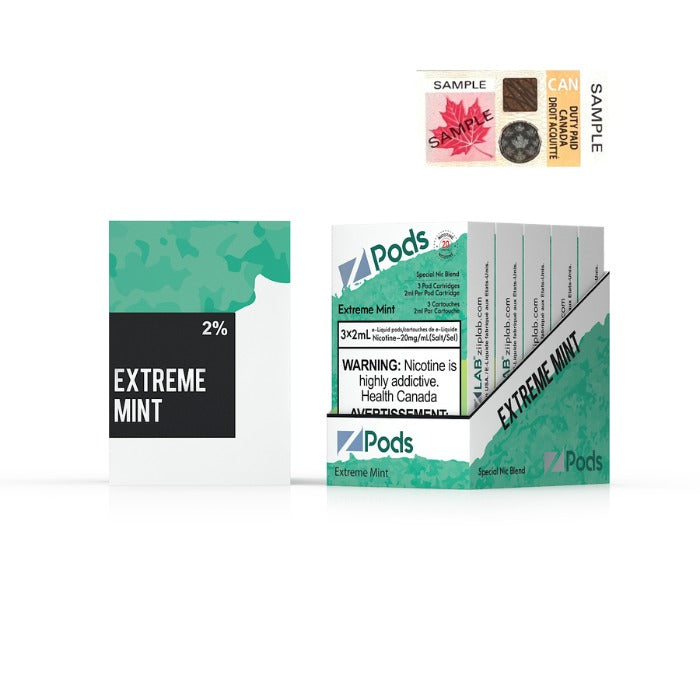 Zpods Extreme Mint 20mg/mL (Provincial)