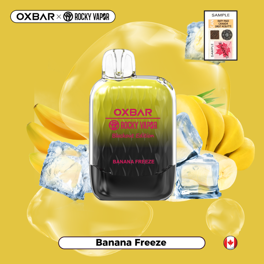 Oxbar 8000 Banana Freeze 20mg/mL disposable provincial