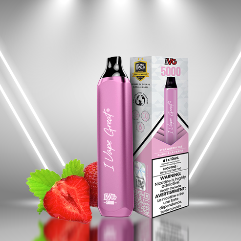 IVG 5000 Strawberry Ice 20mg/mL disposable (provincial)