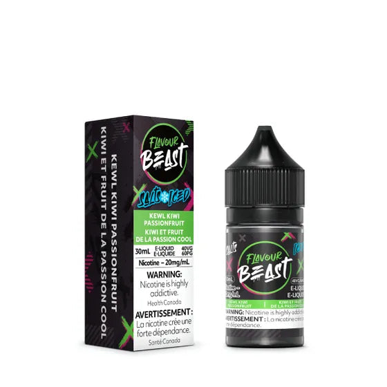 Flavour Beast e-liquid Kewl Kiwi Passionfruit Iced 20mg/mL-30mL (Provincial)