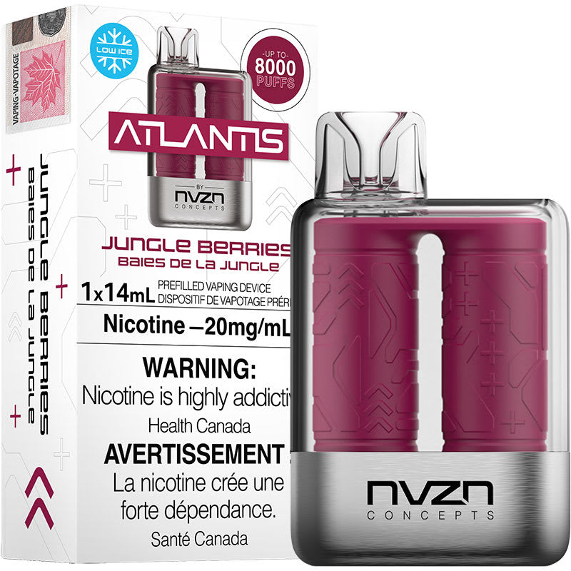 Atlantis 8000 Jungle Berries 20mg/mL disposable (Provincial)