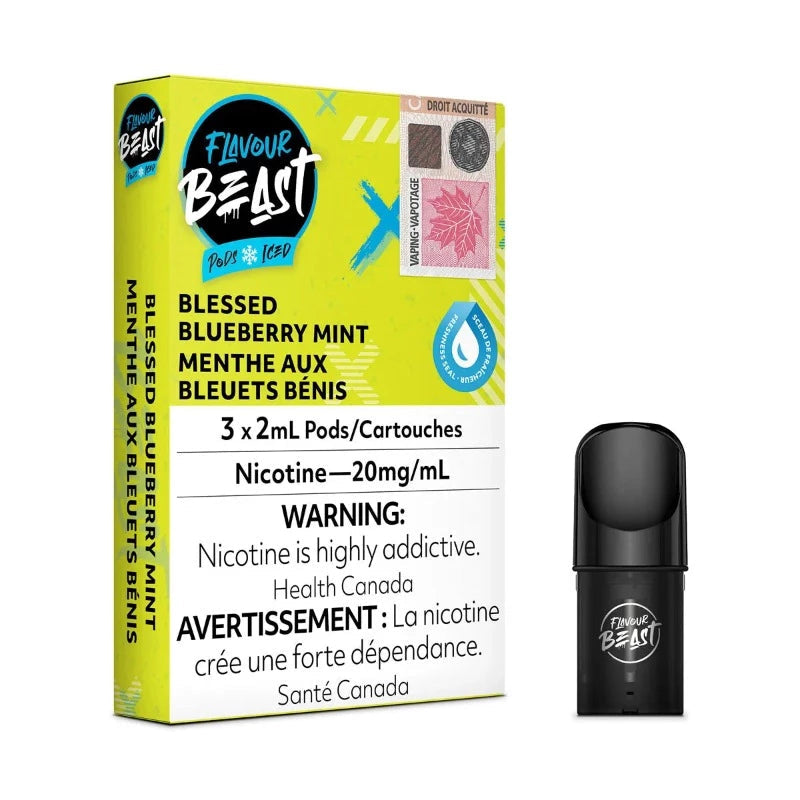 Flavour Beast pods Blessed Blueberry Mint Ice 20mg/mL(Provincial)