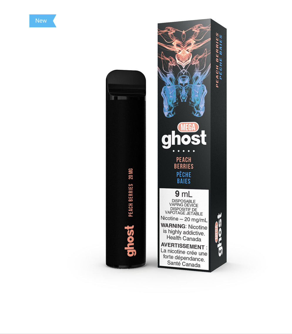 Ghost mega 3000 Peach Berries 20mg/mL disposable (Provincial)