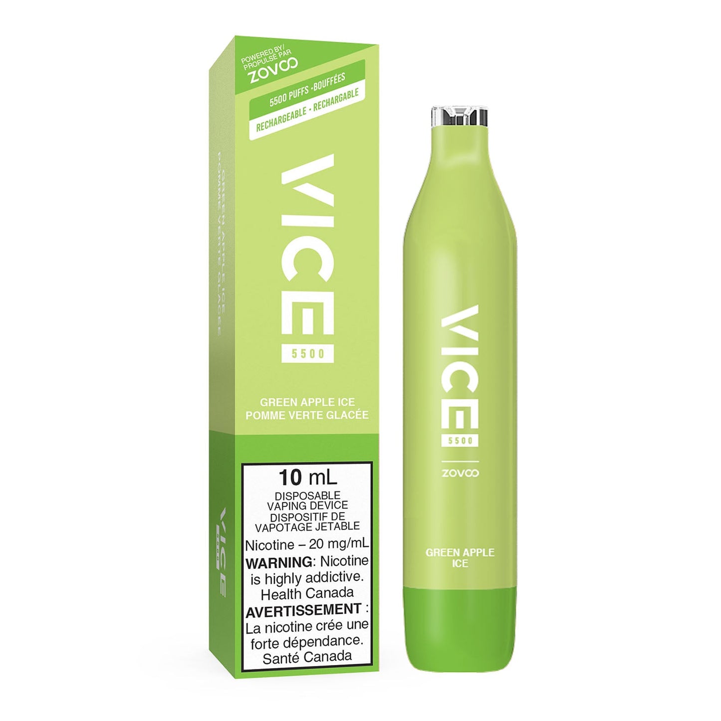 Vice 5500 Green Apple Ice 20mg/mL disposable (provincial)