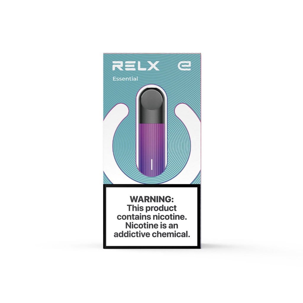 Relx essential vaping neon purple
