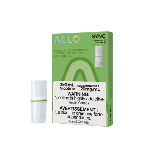 Allo sync pods Lemon Lime Cranberry 20mg/mL pods