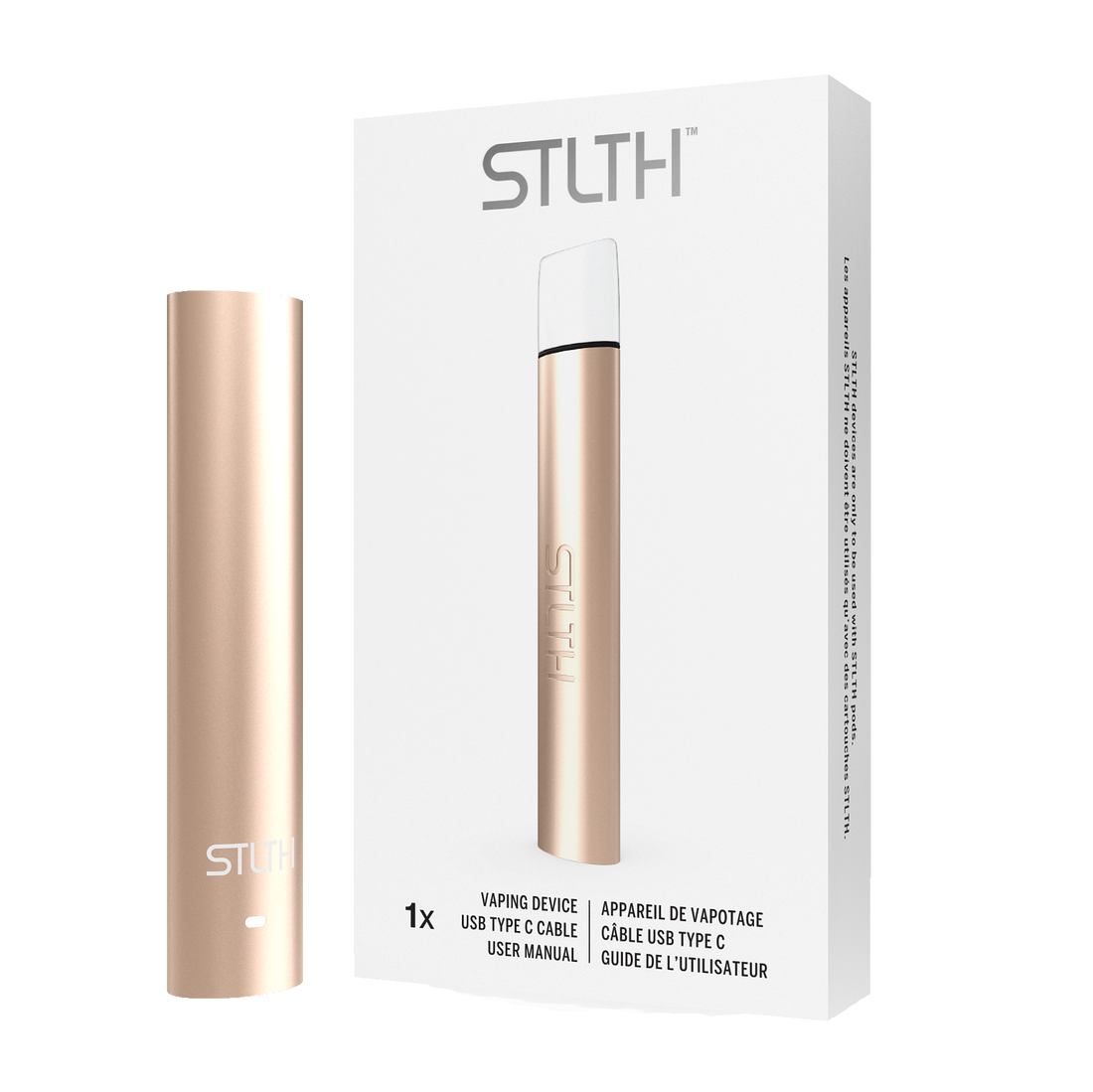Stlth Solo Rose Gold Metal Type C device