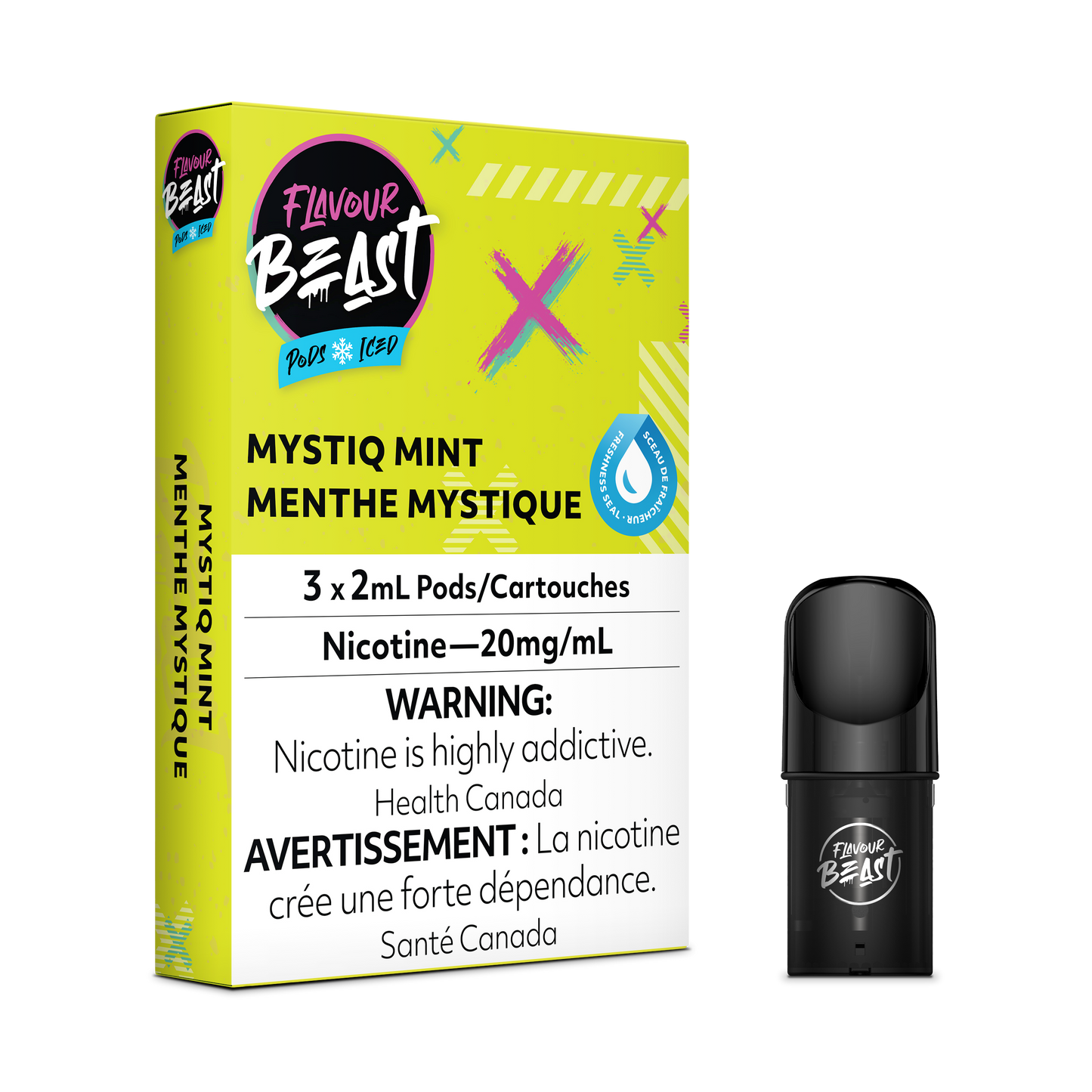 Flavour Beast pods Mystiq Mint Iced 20mg/mL(Provincial)