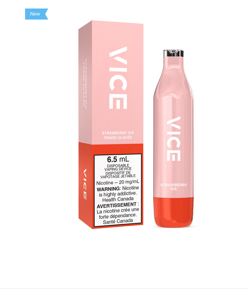 Vice 2500 Strawberry ice 20mg/mL disposable (Provincial)