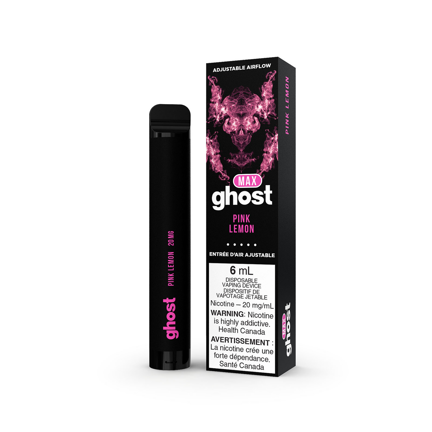 Ghost max 2000 Pink Lemon 20mg/mL disposable (Provincial)