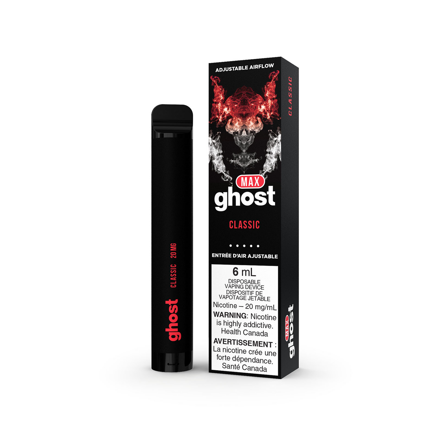 Ghost max 2000 Classic 20mg/mL disposable (provincial)