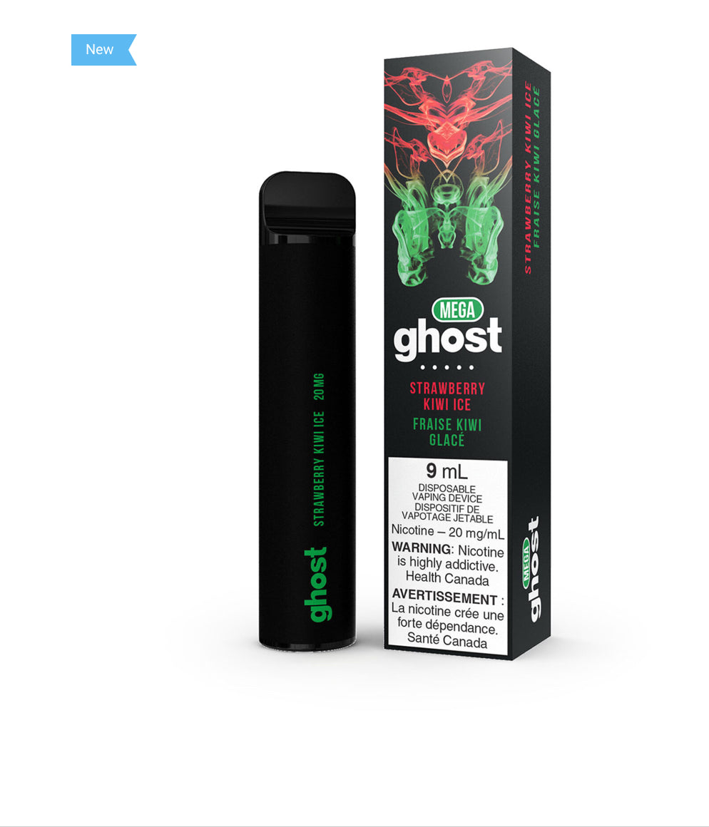 Ghost mega 3000 Strawberry Kiwi Ice 20mg/mL disposable (Provincial)