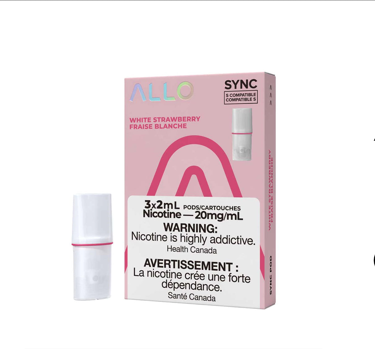 Allo sync pods White Strawberry 20mg/mL