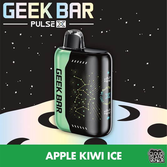 Geek Bar Pulse X Apple Kiwi Ice 20mg/mL disposable (Provincial)