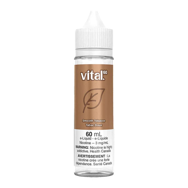 Vital 60 e-liquid Smooth Tobacco 6mg/ml- 60mL (Provincial)