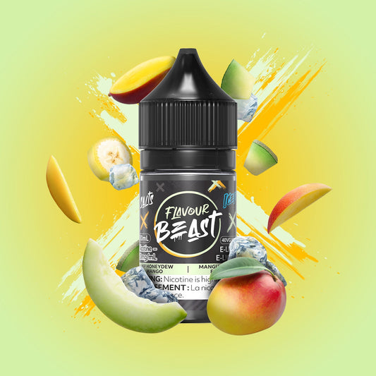 Flavour Beast e-liquid Hip Honeydew Mango Iced 10mg/mL-30mL (Provincial)