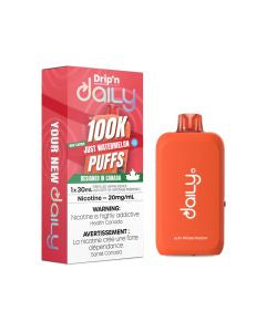 Drip’n Daily 100K Just Watermelon 20mg/mL Disposable (Provincial)