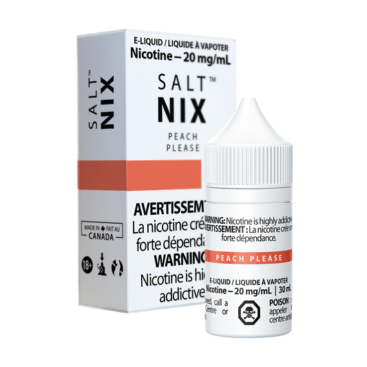 Nix salt e-liquid Peach 10mg/mL 30mL