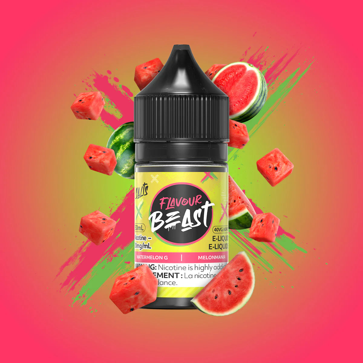 Flavour Beast e-liquid Watermelon G  10mg/mL-30mL (Provincial)