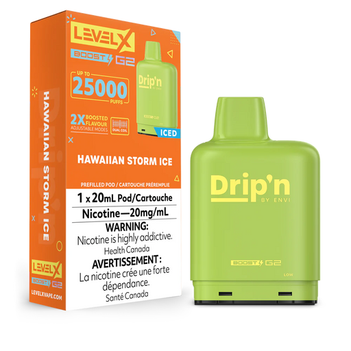 Level X Drip’n Boost G2 Pod 20ml Hawaiian Storm Ice (Provincial)