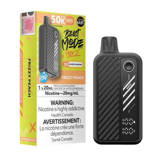 Flavour Beast Beast Mode Max 2 50K Frizzy Peach Ice 20mg/mL disposable (Provincial)