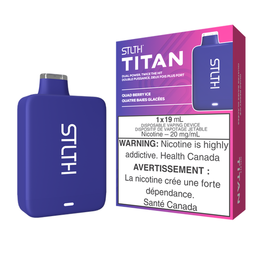 Stlth Titan 10k Quad berry ice 20mg/mL disposable