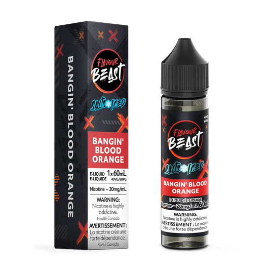 Flavour Beast e-liquid Bangin’ Blood Orange 20mg/mL-60mL (Provincial)