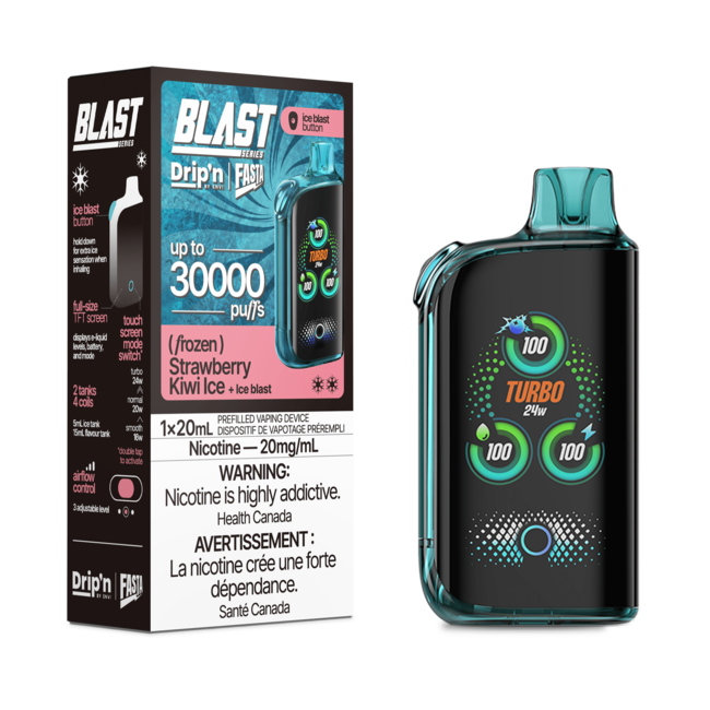 Drip’n Fasta 30k puffs Strawberry Kiwi Ice disposable 20mg/mL (Provincial)