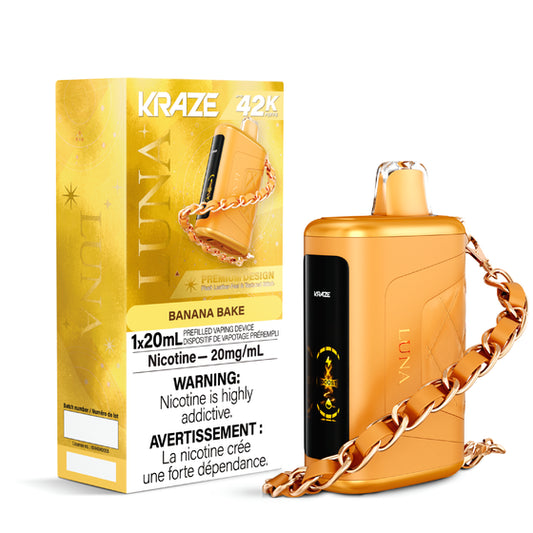 Kraze Luna 42K Banana Bake 20mg/mL disposable (Provincial)