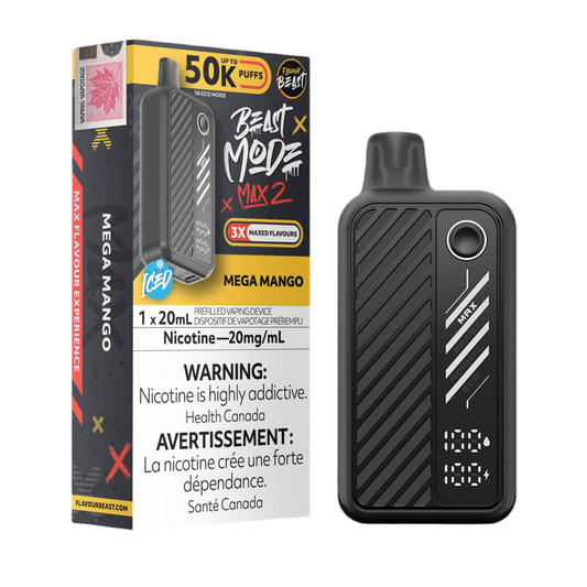 Flavour Beast Beast Mode Max 2 50K Mega Mango 20mg/mL disposable (Provincial)