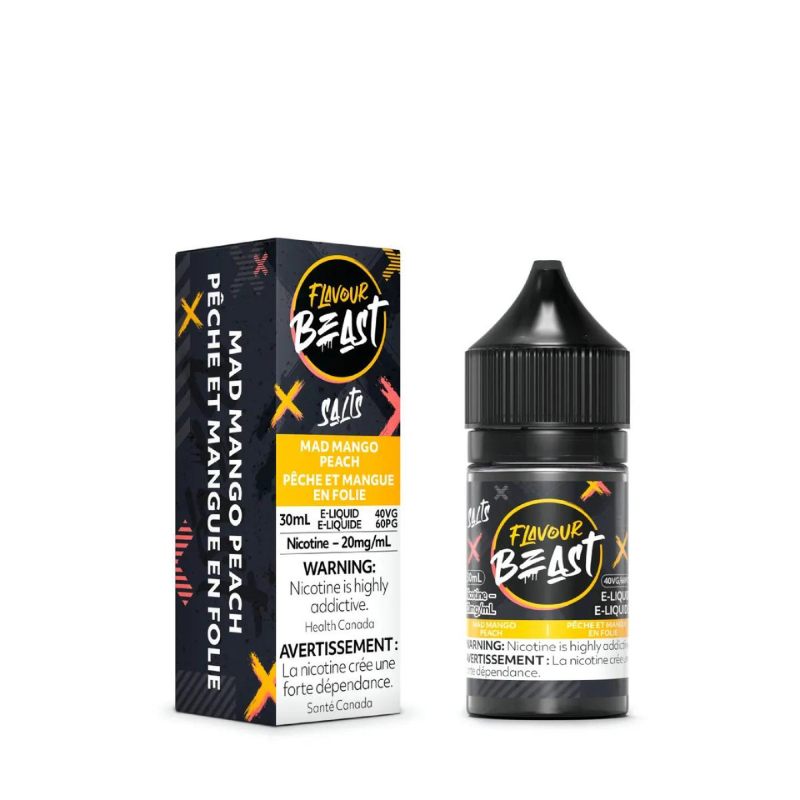 Flavour Beast e-liquid Mad Mango Peach 10mg/mL-30mL