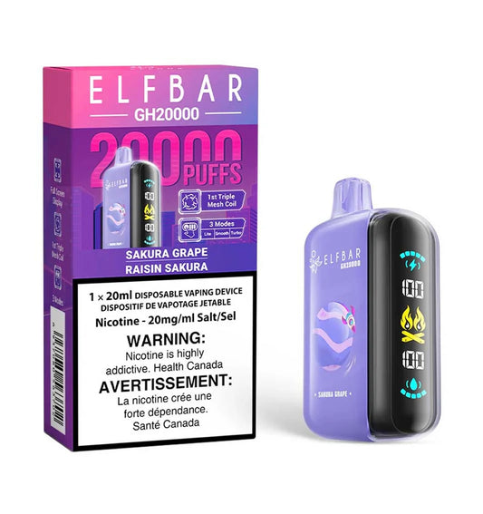 Elf Bar GH20K Sakura Grape 20mg/mL disposable (Provincial)
