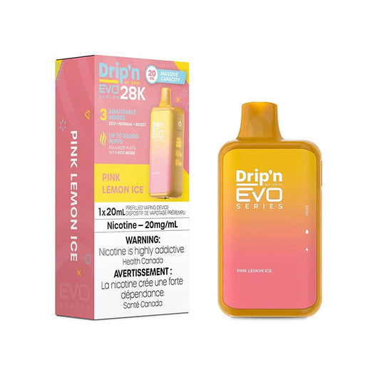 Drip’n EVO 28K Pink Lemon Ice 20mg/mL disposable (Provincial)