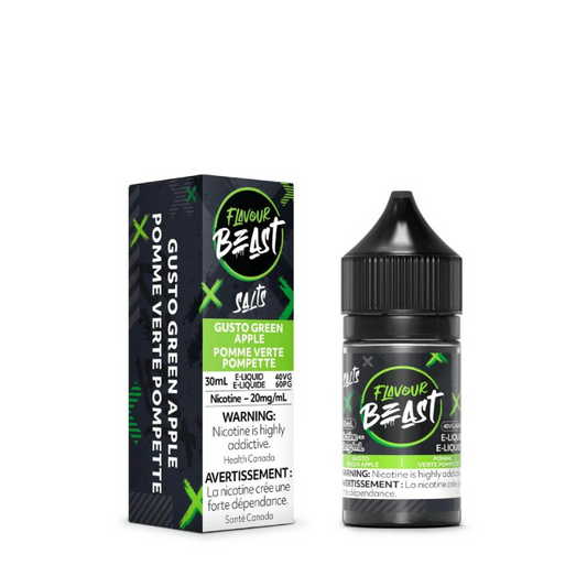 Flavour beast e-liquid Gusto green apple 10mg/mL-30mL