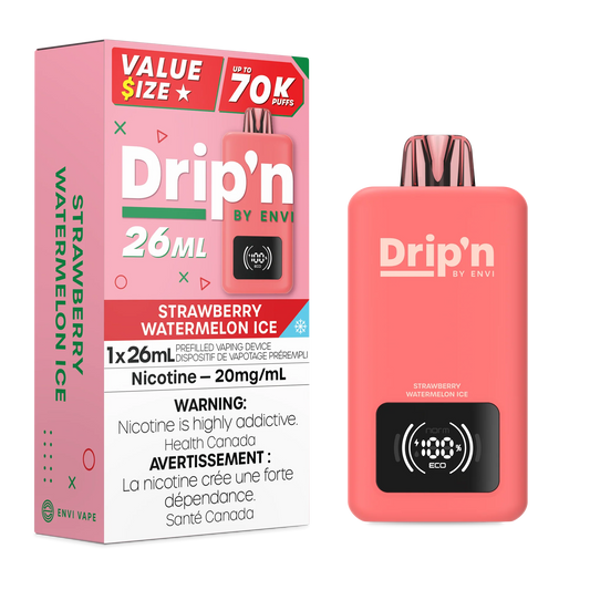 Drip’n 70k Strawberry Watermelon Ice 20mg/ml disposable (Provincial)