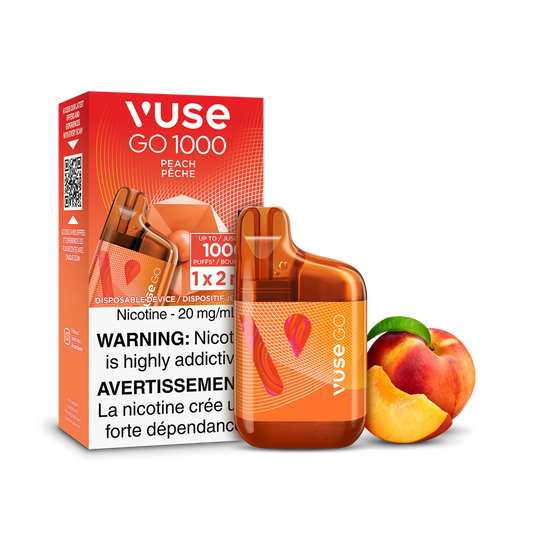 Vuse Go 1000 Peach 20mg/mL disposable (Provincial)