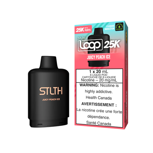 Stlth Loop Pod 25k Juicy Peach Ice 20mg (Provincial)