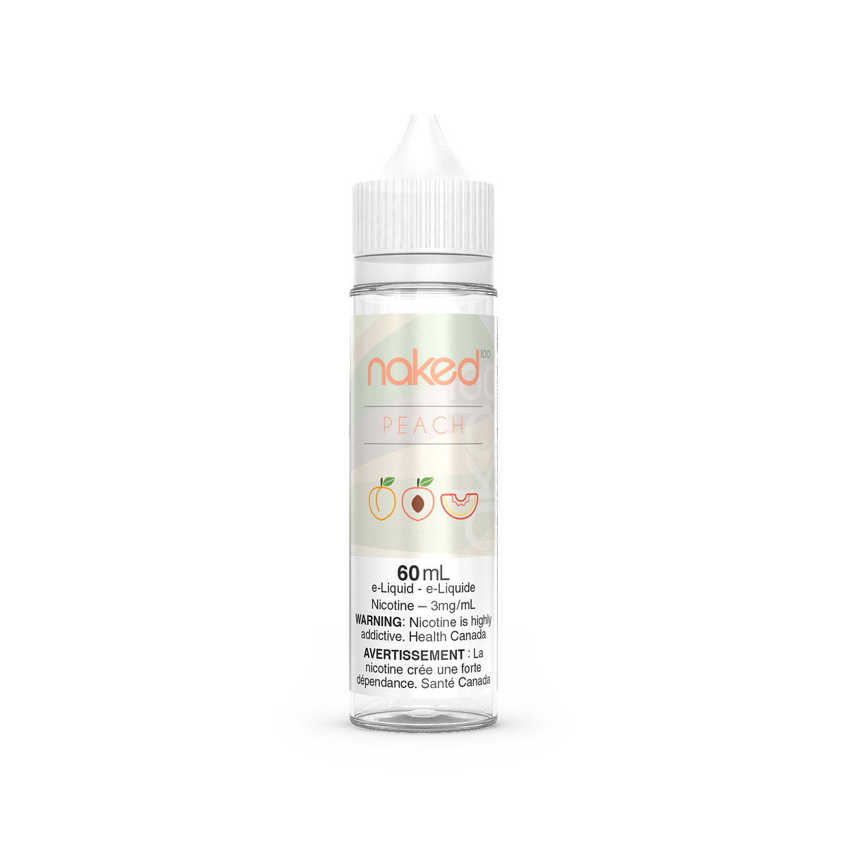 Naked 100 e-liquid Peach 3mg/mL-60mL