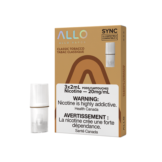 Allo sync pods Classic Tobacco 20mg/mL