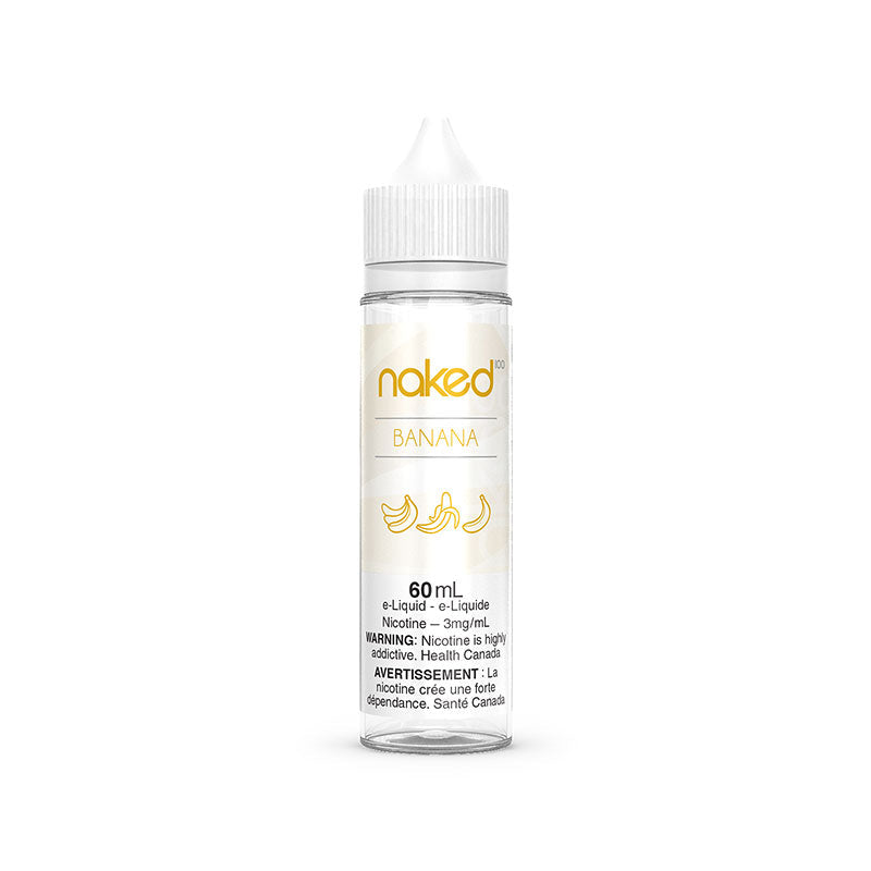 Naked 100 e-liquid Banana 12mg/mL-60mL(Provincial)