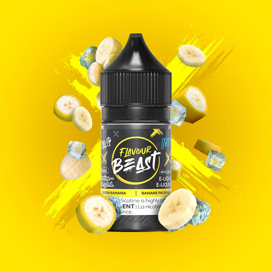 Flavour Beast e-liquid Bussin Banana Iced 10mg/mL-30mL (Provincial)