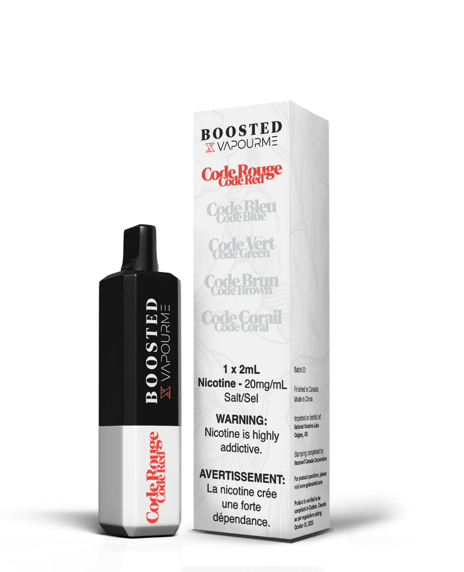 Boosted Vapourme 500 Cold Rouge 20mg/mL disposable