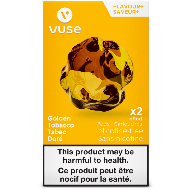 Vuse epod  Golden Tobacco(Nicotine free) x2 (Provincial)