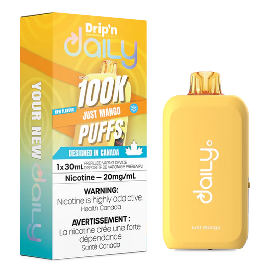 Drip’n Daily 100K Just Mango 20mg /mL Disposable (Provincial)