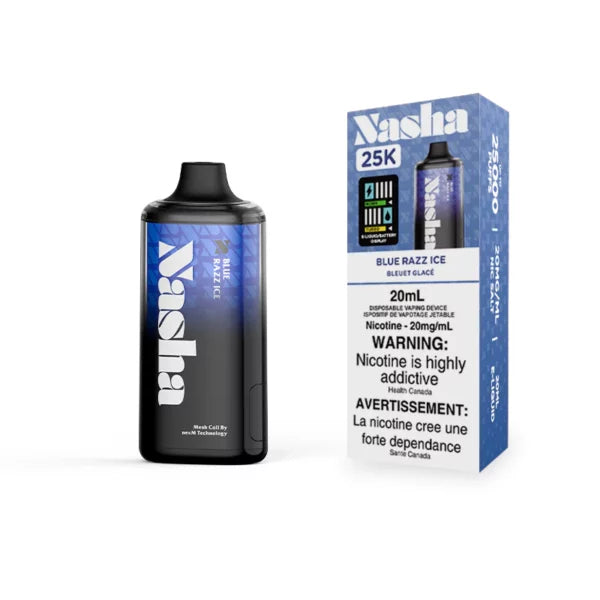 Nasha 25K Blue Razz Ice 20mg/mL disposable (Provincial)